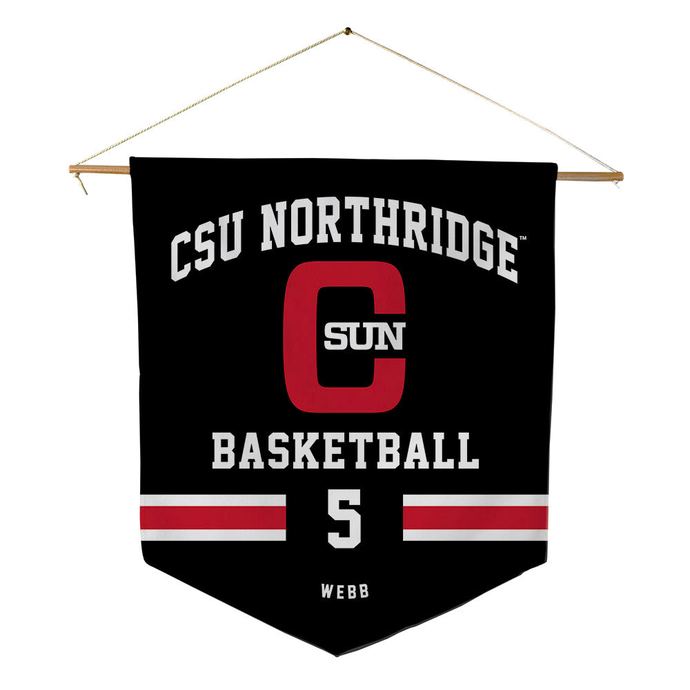 CSUN - NCAA Men's Basketball : Quinton Webb - Pennant - 18" x 21"-0