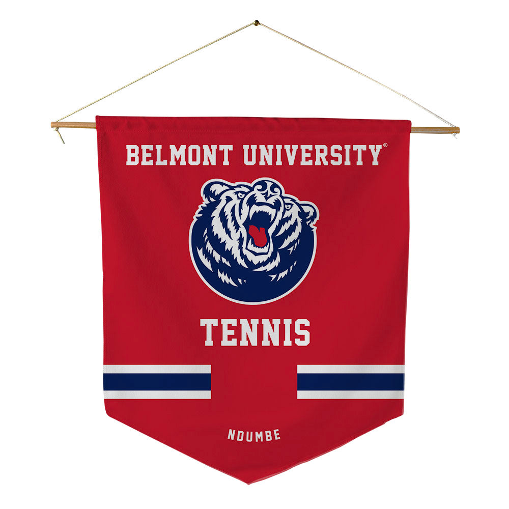 Belmont - NCAA Men's Tennis : Esunge Ndumbe - Pennant - 18" x 21"-0