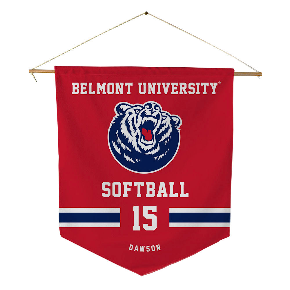 Belmont - NCAA Softball : Maisie Dawson - Pennant - 18" x 21"-0