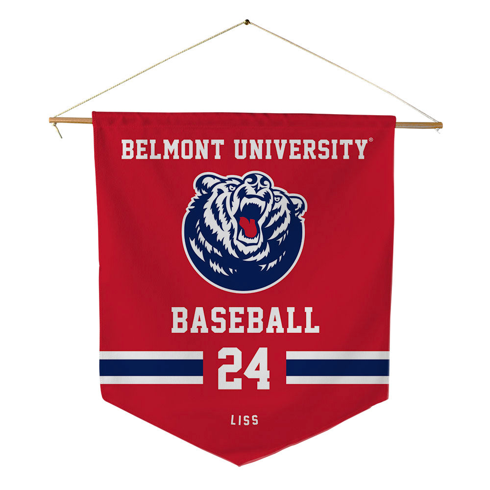 Belmont - NCAA Baseball : Hank Liss - Pennant - 18" x 21"-0