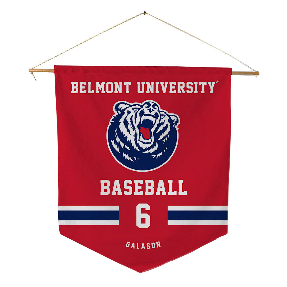 Belmont - NCAA Baseball : Kaden Galason - Pennant - 18" x 21"-0