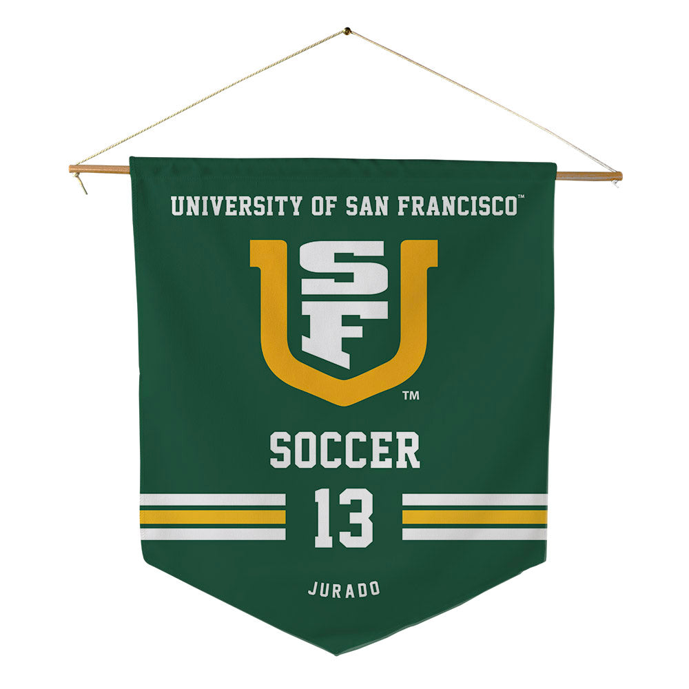 USFCA - NCAA Women's Soccer : Alyssa Jurado - Pennant - 18" x 21"-0