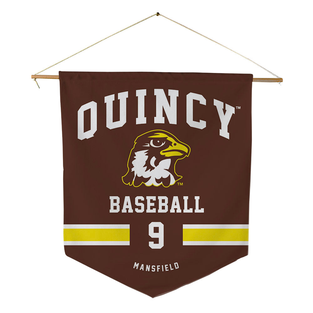 Quincy - NCAA Baseball : Payton Mansfield - Pennant - 18" x 21"-0