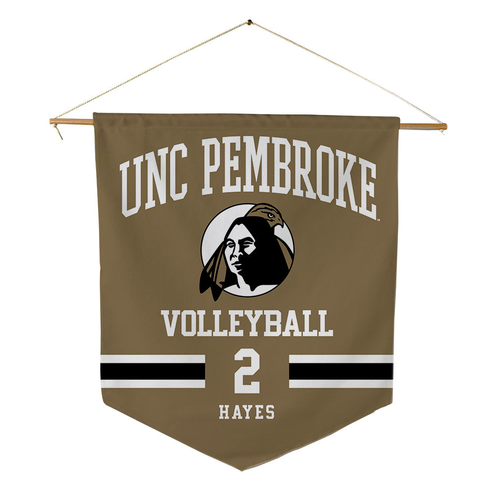 UNC Pembroke - NCAA Women's Volleyball : McKenna Hayes - Pennant - 18" x 21"-0