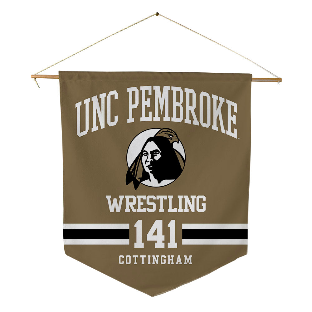 UNC Pembroke - NCAA Wrestling : Chance Cottingham - Pennant - 18" x 21"-0