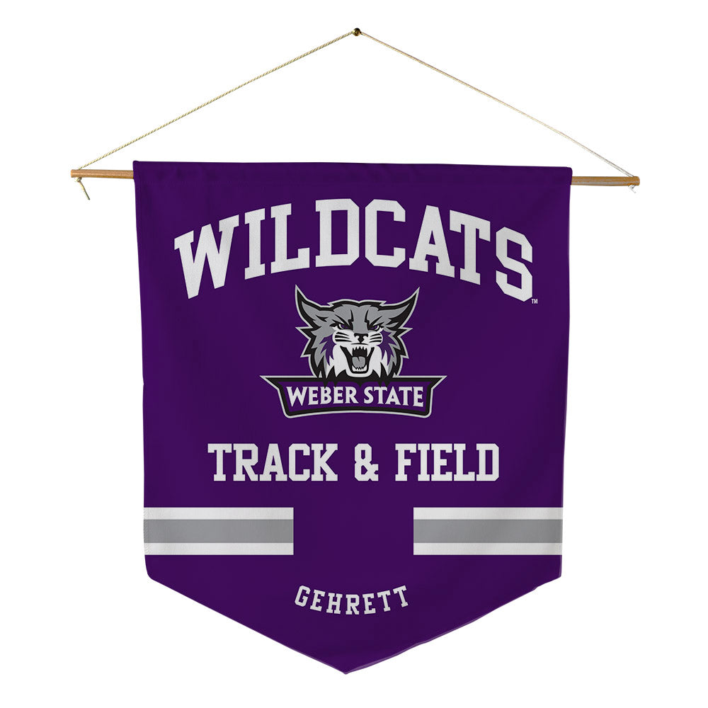Weber - NCAA Men's Track & Field : Cody Gehrett - Pennant - 18" x 21"-0