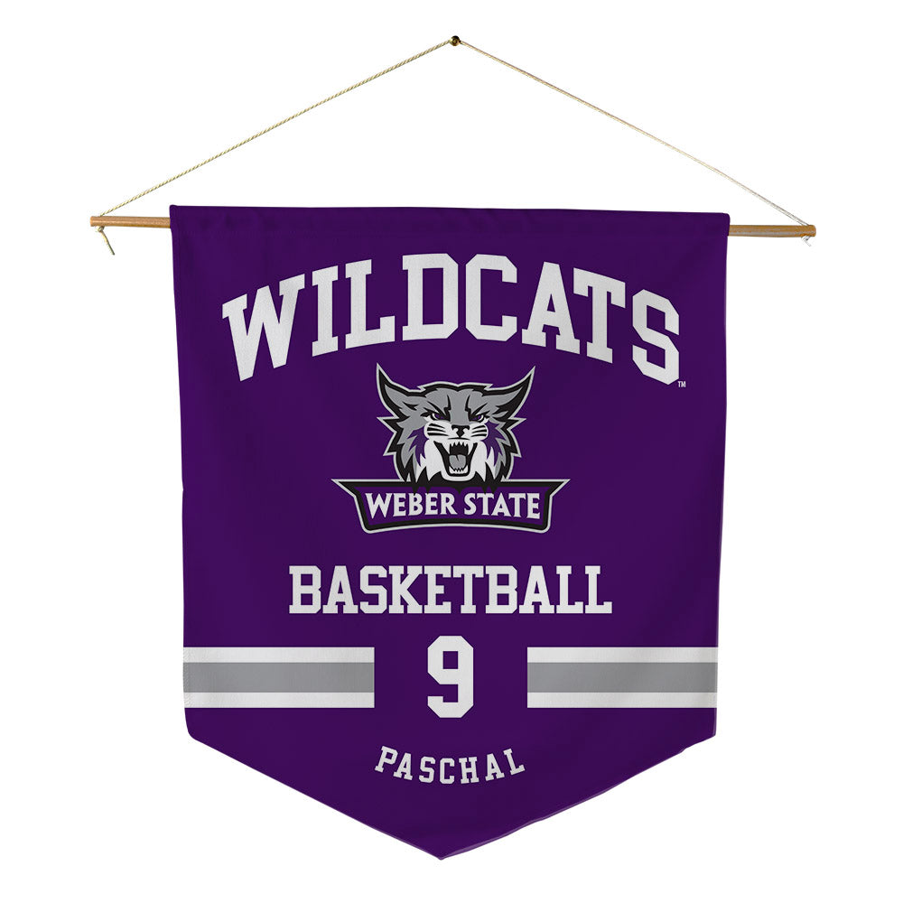 Weber - NCAA Men's Basketball : Duce Paschal - Pennant - 18" x 21"-0