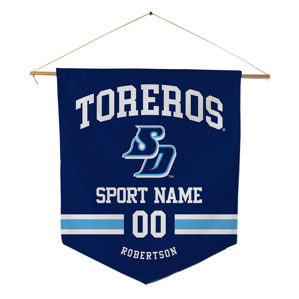 San Diego - NCAA Baseball : Jamie Robertson - Pennant - 18" x 21"-0