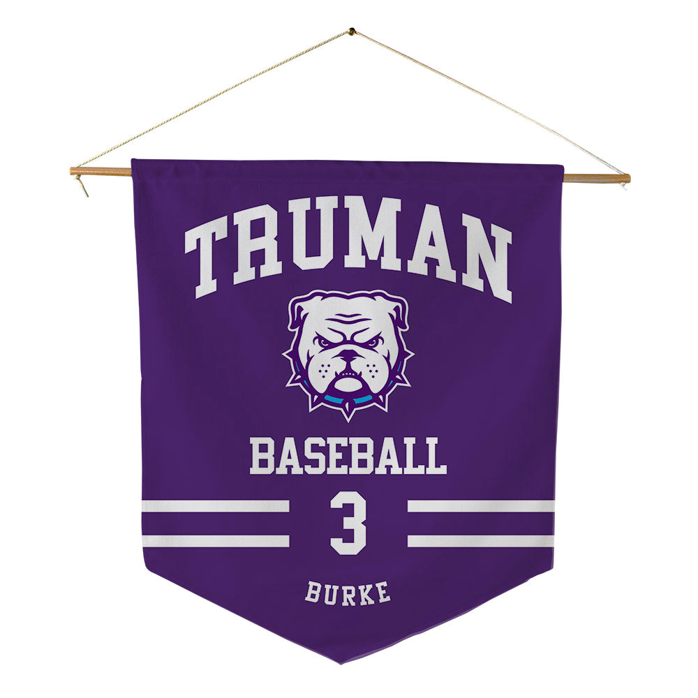 Truman - NCAA Baseball : Maxwell Burke - Pennant - 18" x 21"-0