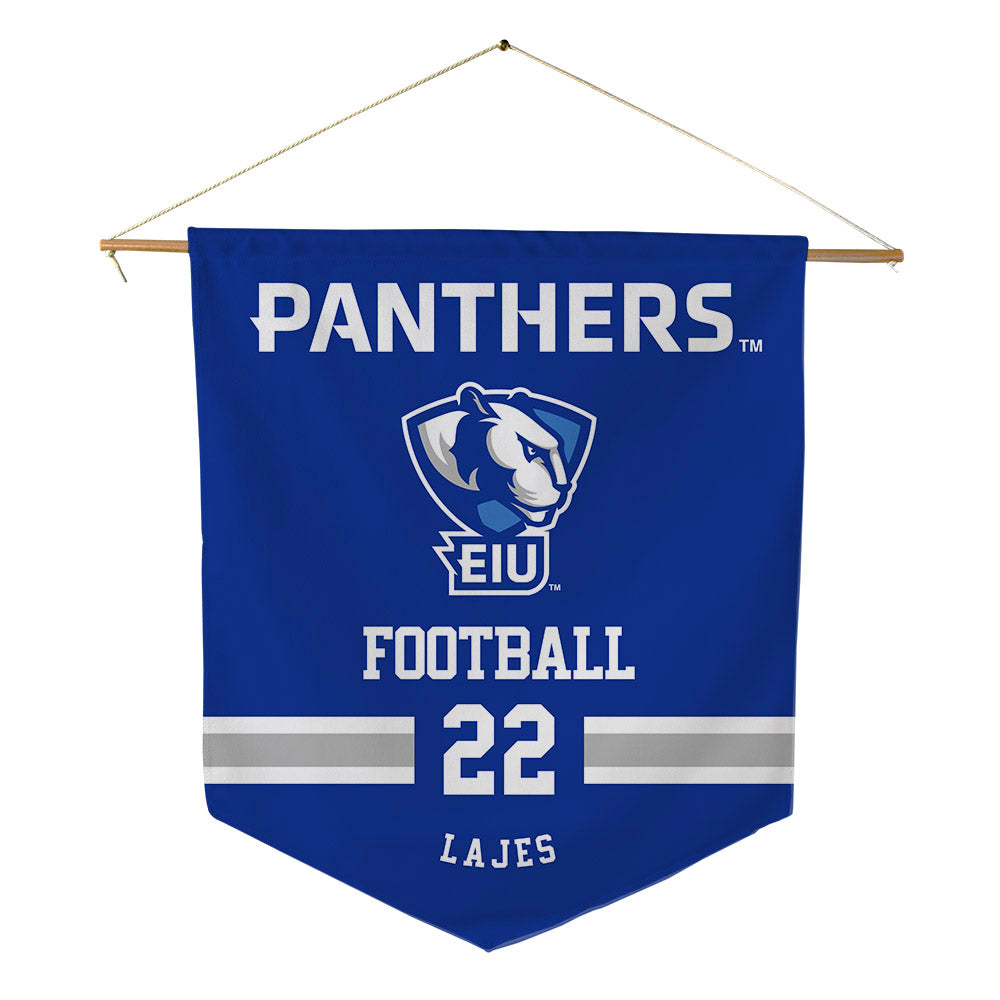 EIU - NCAA Football : Jesse Lajes - Pennant - 18" x 21"-0