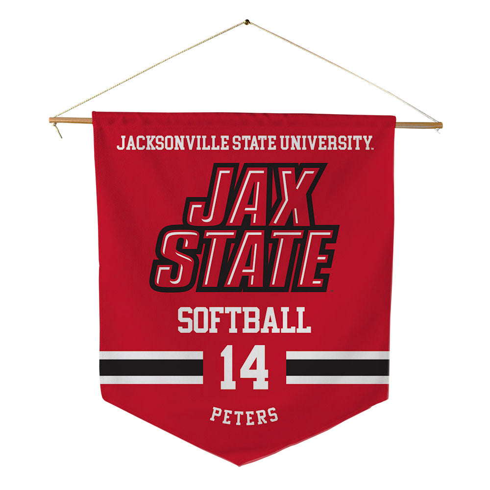 Jax State - NCAA Softball : Chaney Peters - Pennant - 18" x 21"-0