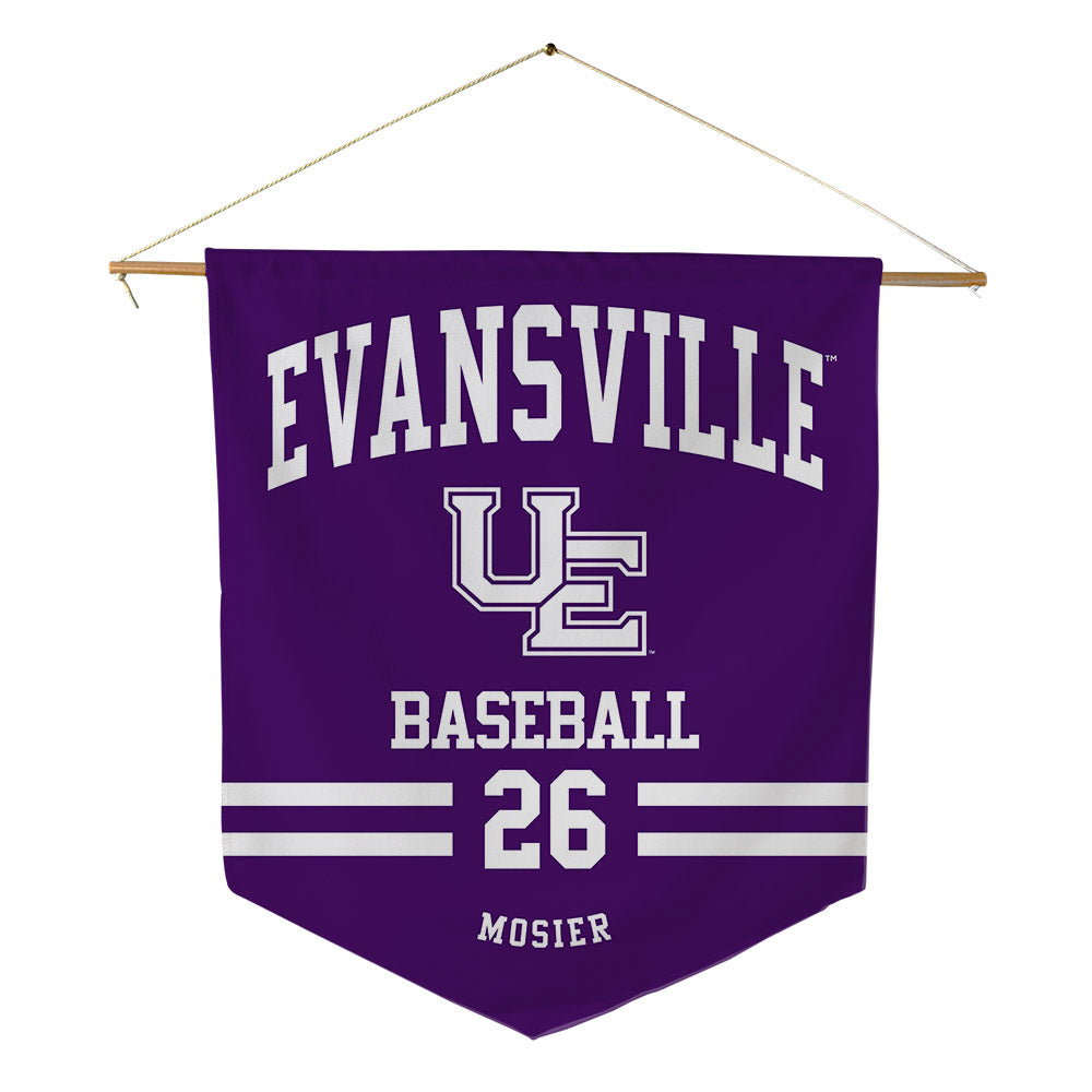 Evansville - NCAA Baseball : Cameron Mosier - Pennant - 18" x 21"-0