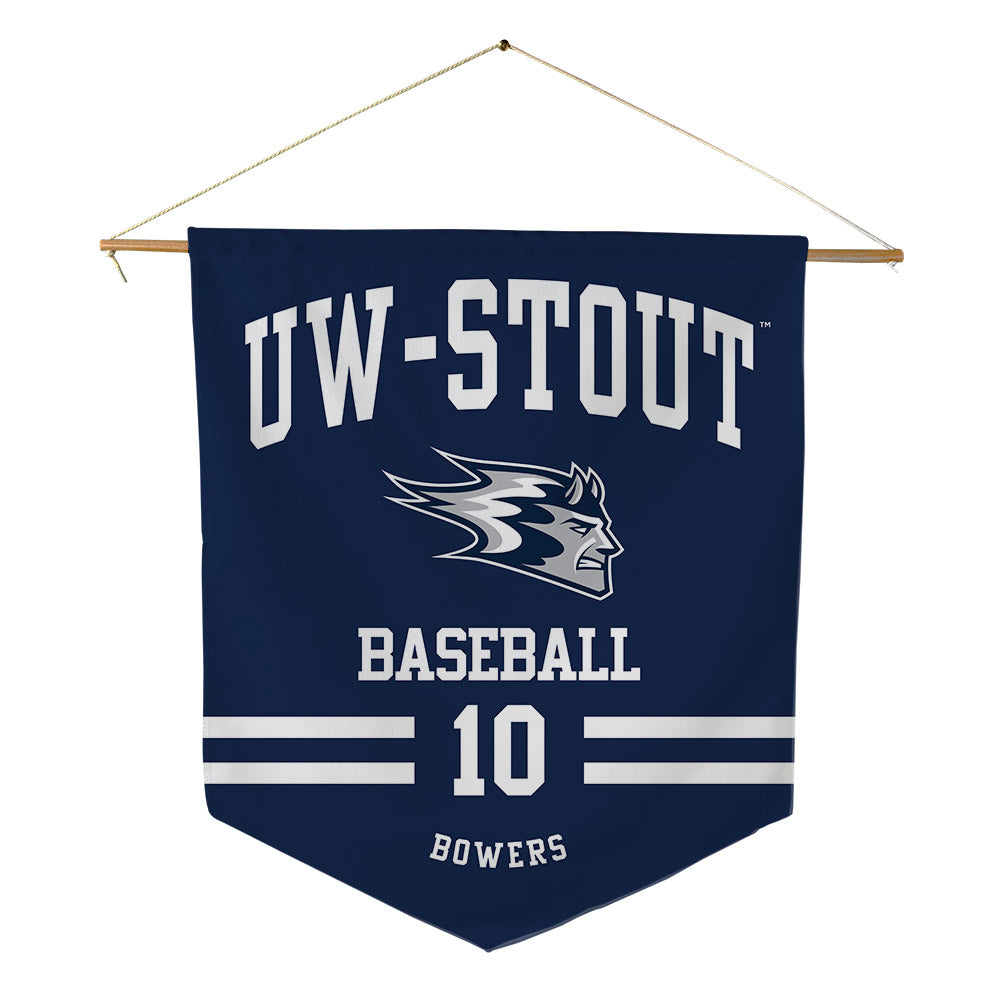 UW Stout - NCAA Baseball : Leyten Bowers - Pennant - 18" x 21"-0