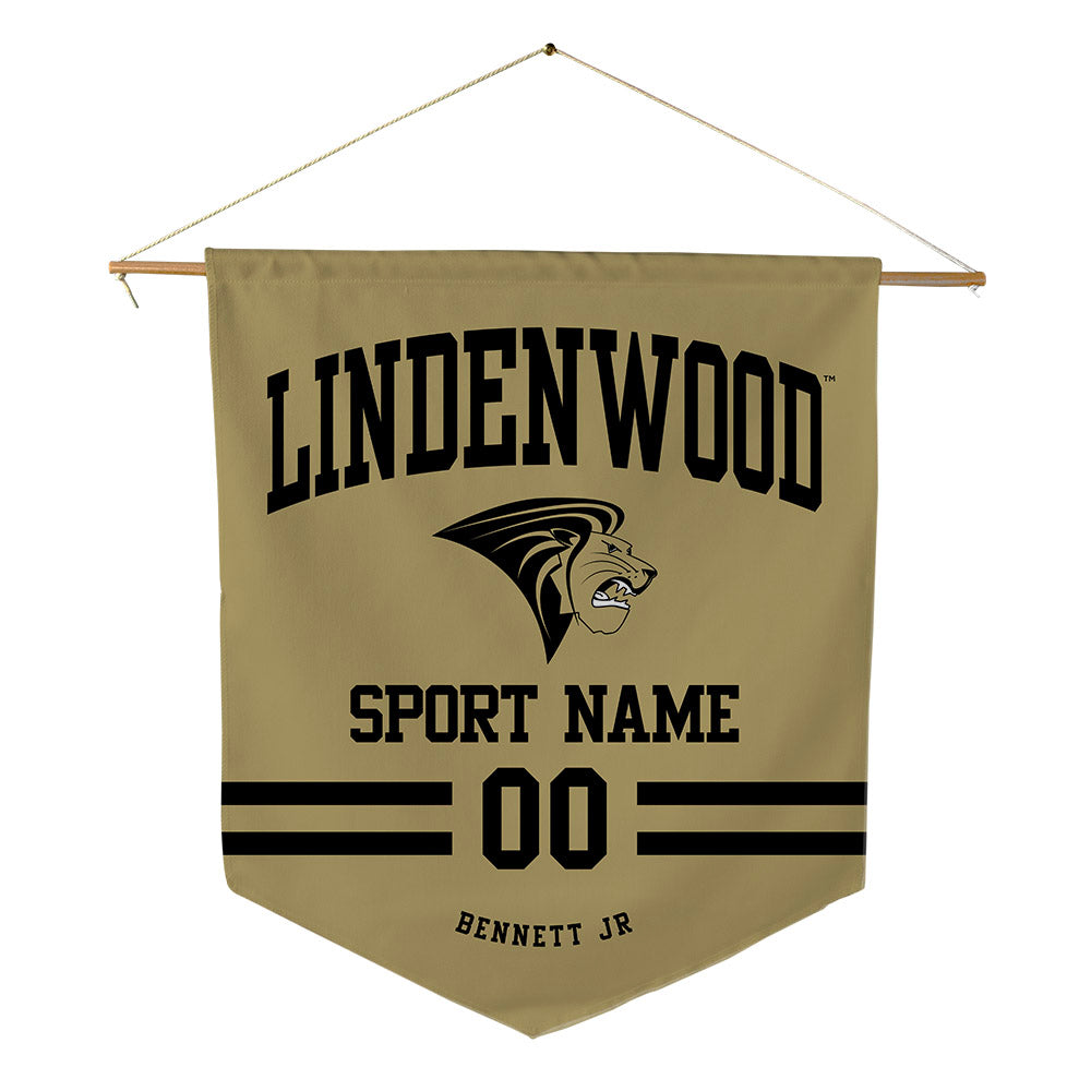 Lindenwood - NCAA Football : Cjay Bennett Jr - Pennant - 18" x 21"-0