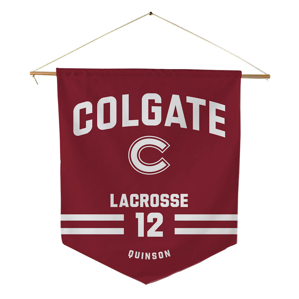 Colgate - NCAA Men's Lacrosse : Casey Quinson - Pennant - 18" x 21"-0