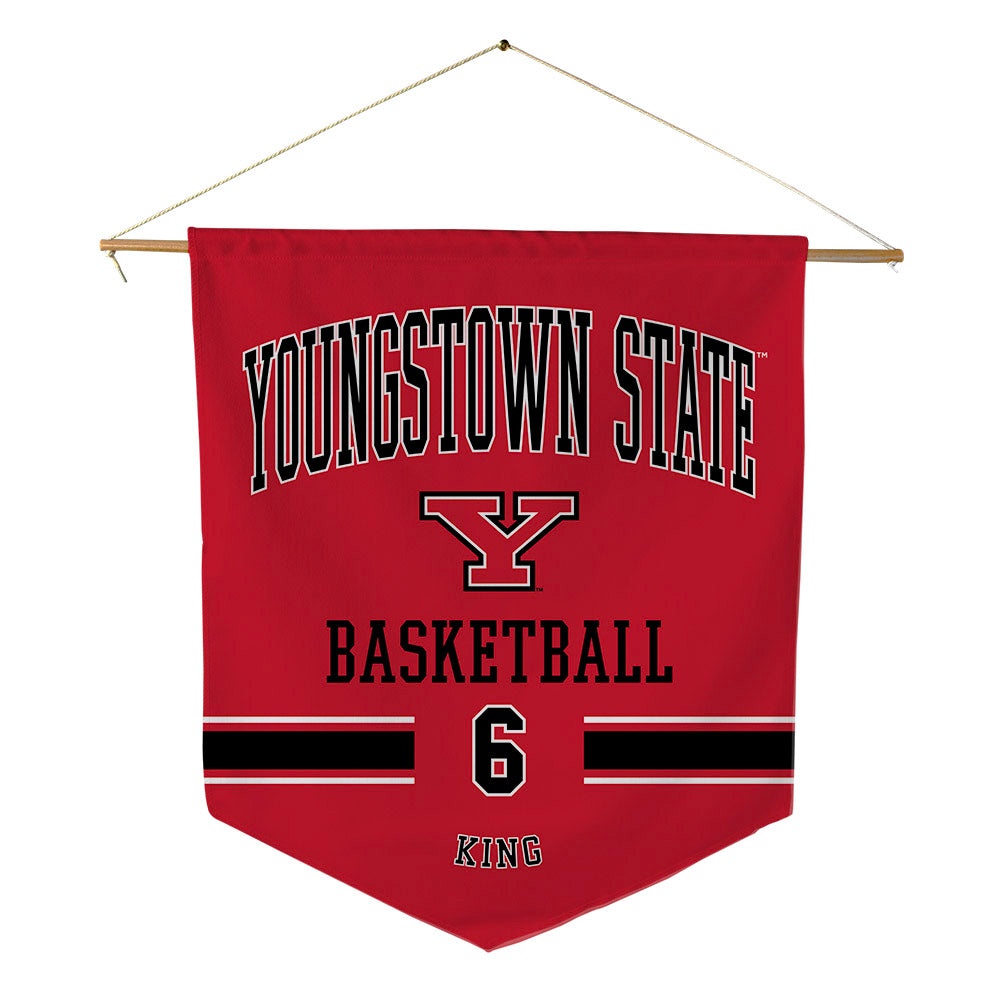 Youngstown State - NCAA Men's Basketball : Drew King - Pennant - 18" x 21"-0