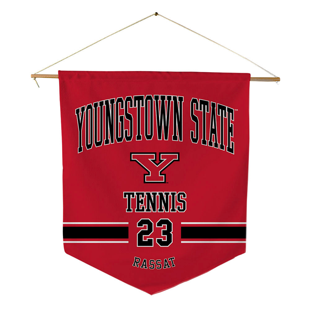 Youngstown State - NCAA Men's Tennis : William Rassat - Pennant - 18" x 21"-0