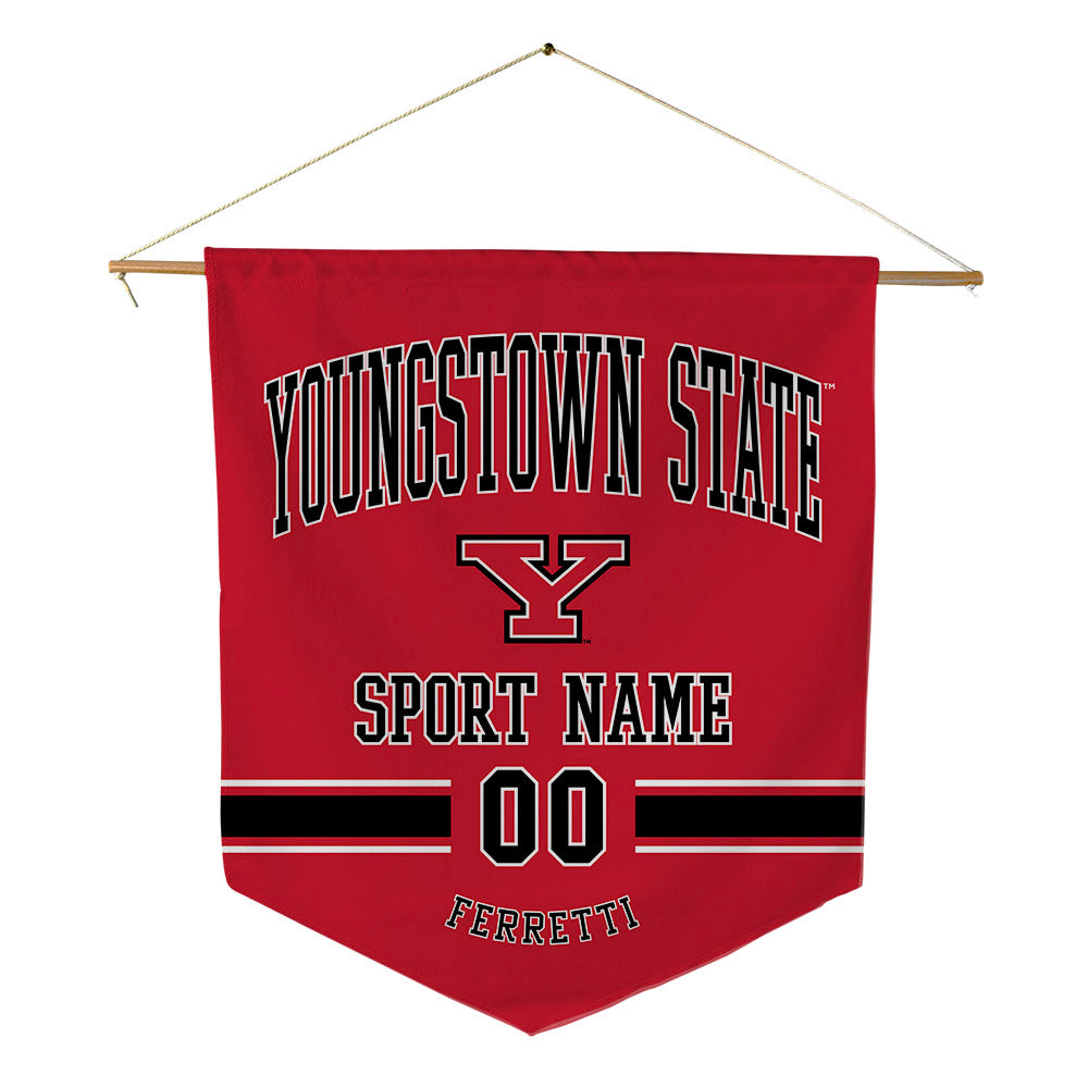 Youngstown State - NCAA Baseball : Jake Ferretti - Pennant - 18" x 21"-0