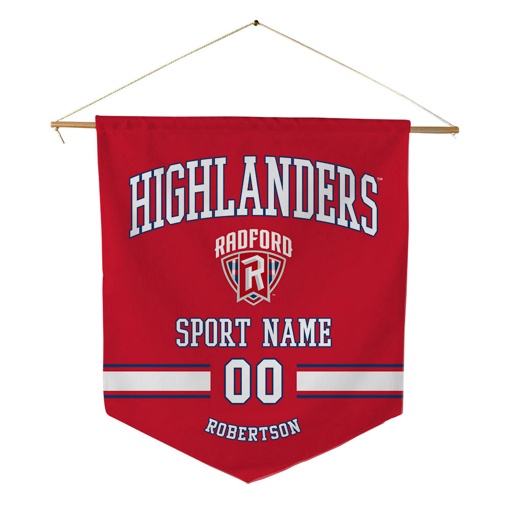 Radford - NCAA Men's Soccer : Christian Robertson - Pennant - 18" x 21"-0