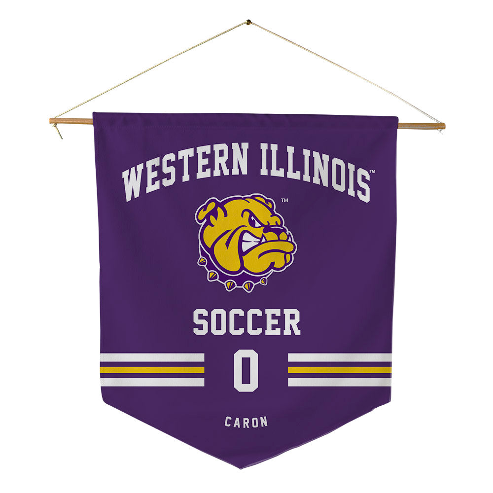 WIU - NCAA Women's Soccer : Mahe-Lee Caron - Pennant - 18" x 21"-0