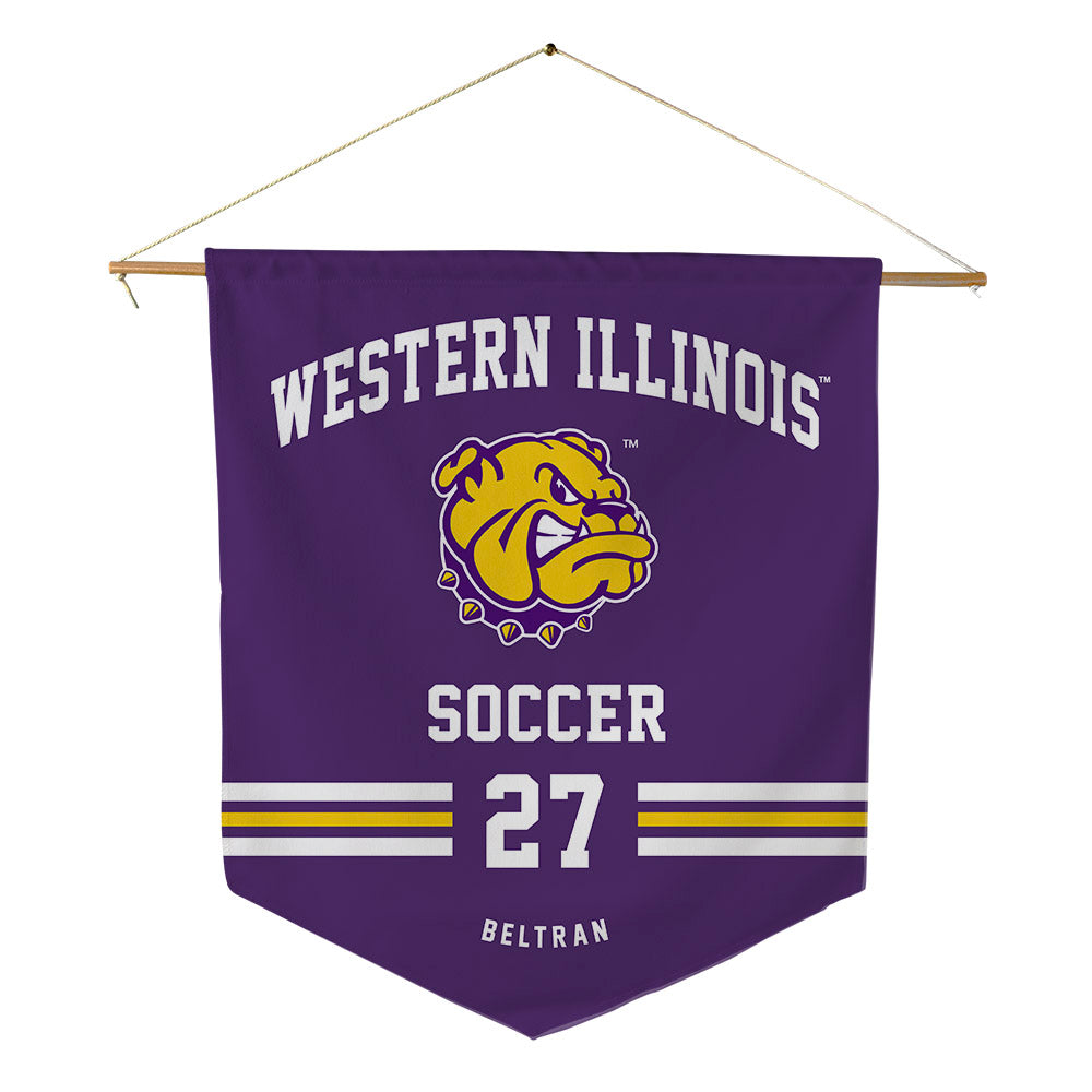 WIU - NCAA Men's Soccer : Alexis Beltran - Pennant - 18" x 21"-0