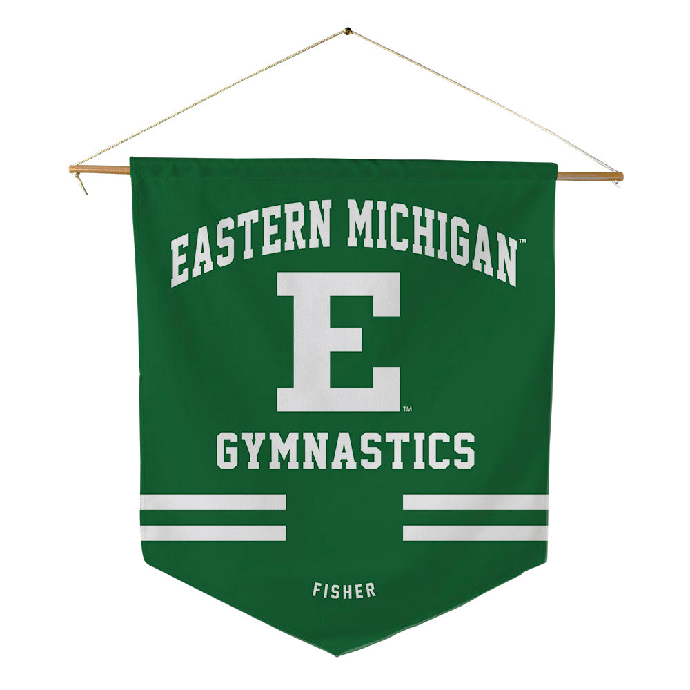 EMich - NCAA Women's Gymnastics : Alana Fisher - Pennant - 18" x 21"-0