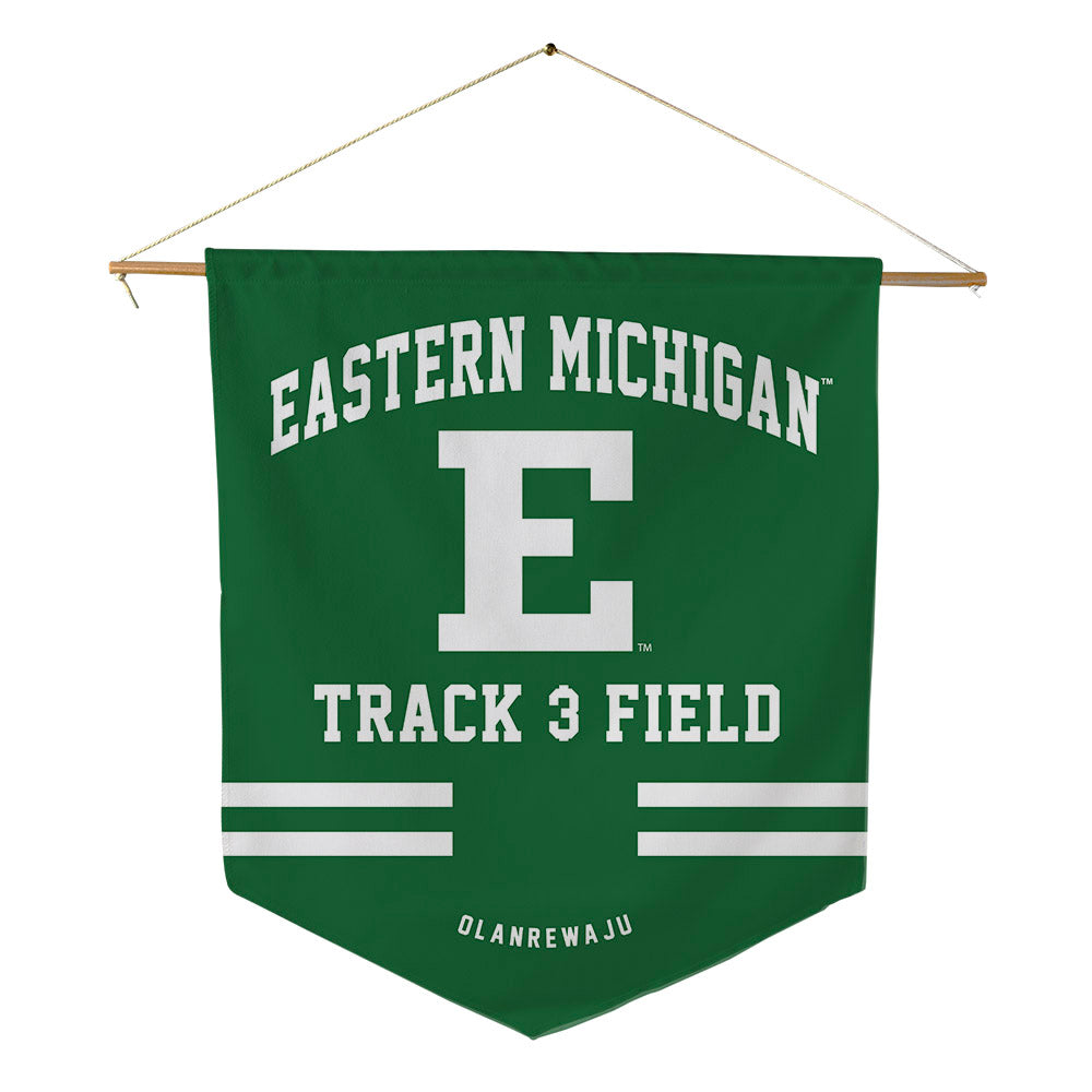 EMich - NCAA Men's Track & Field : Olawole Olanrewaju - Pennant - 18" x 21"-0