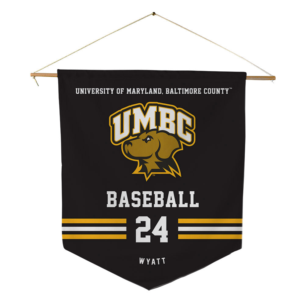 UMBC - NCAA Baseball : Danny Wyatt - Pennant - 18" x 21"-0