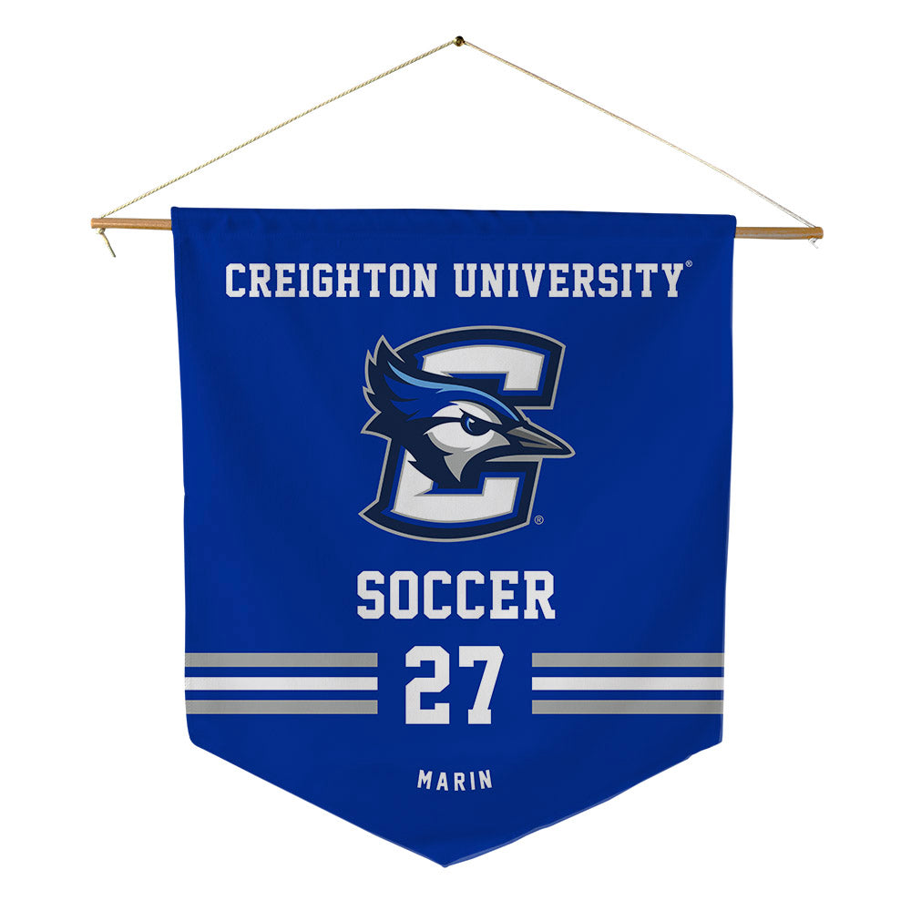 Creighton - NCAA Men's Soccer : Santiago Marin - Pennant - 18" x 21"-0