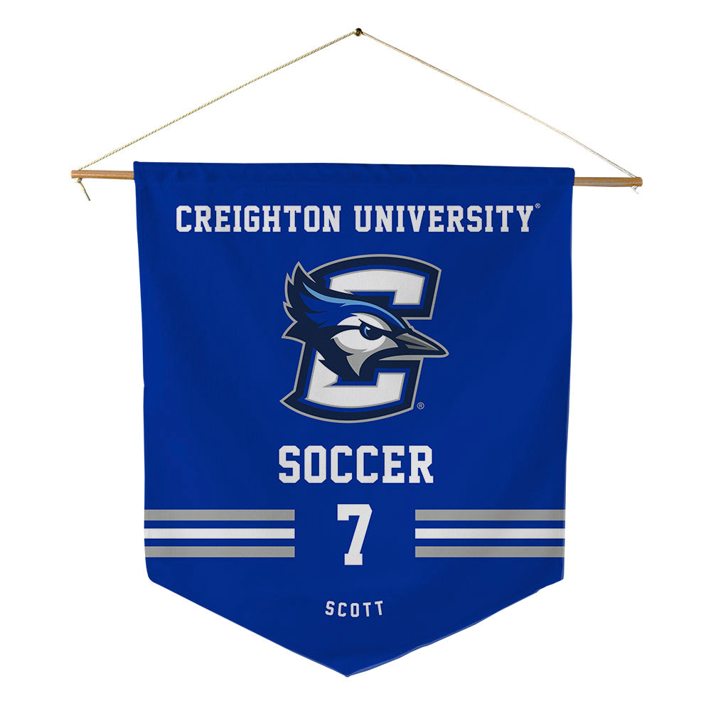Creighton - NCAA Women's Soccer : Whitney Scott - Pennant - 18" x 21"-0