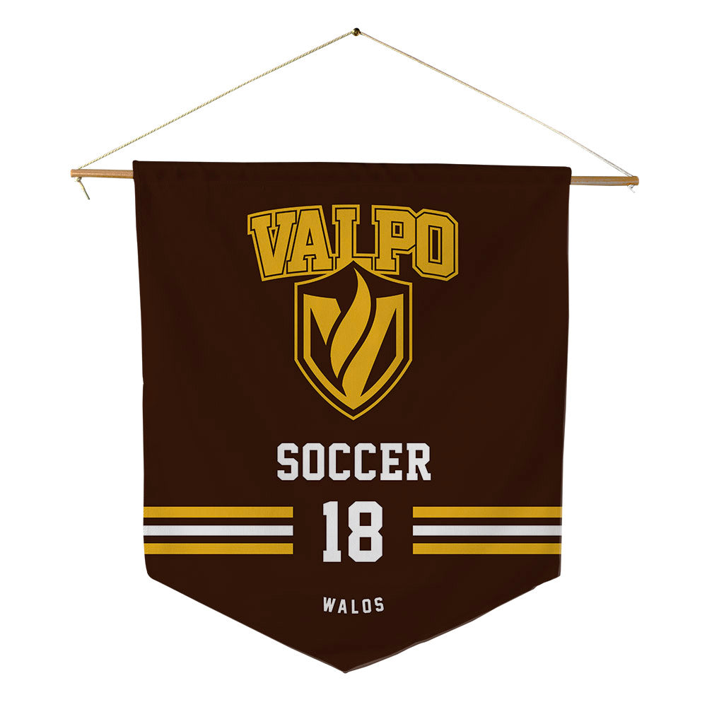 Valpo - NCAA Women's Soccer : Brylie Walos - Pennant - 18" x 21"-0