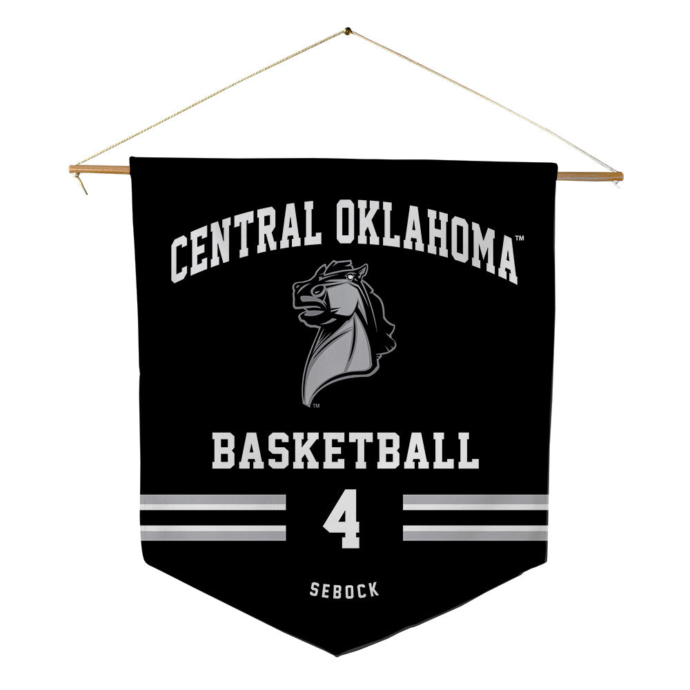 UCO - NCAA Men's Basketball : Jacobi Sebock - Pennant - 18" x 21"-0