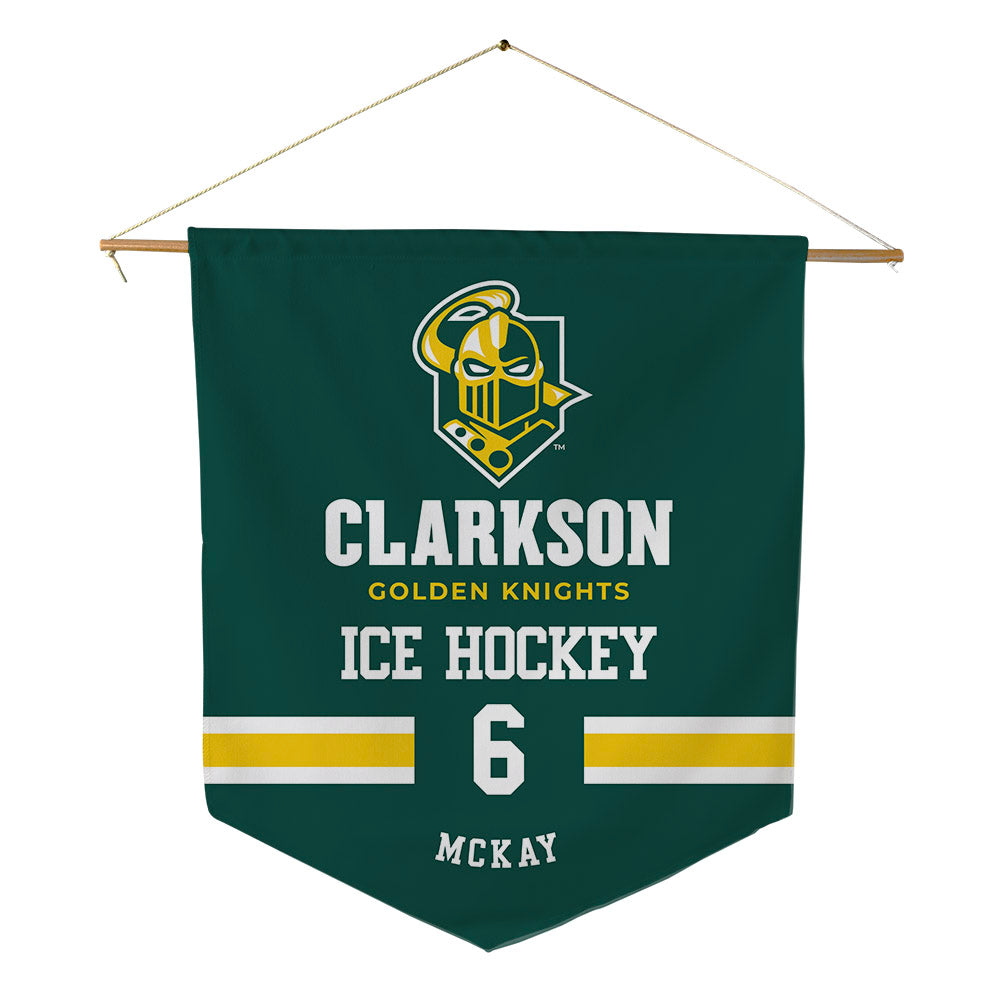 Clarkson - NCAA Women's Ice Hockey : Megan McKay - Pennant - 18" x 21"-0