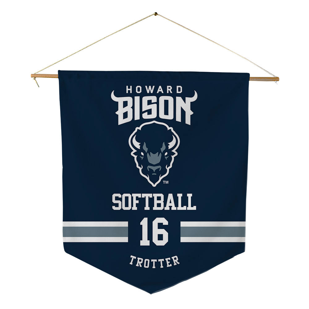 Howard - NCAA Softball : Tori Trotter - Pennant - 18" x 21"-0