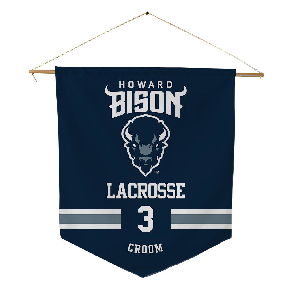 Howard - NCAA Women's Lacrosse : Leah Croom - Pennant - 18" x 21"-0