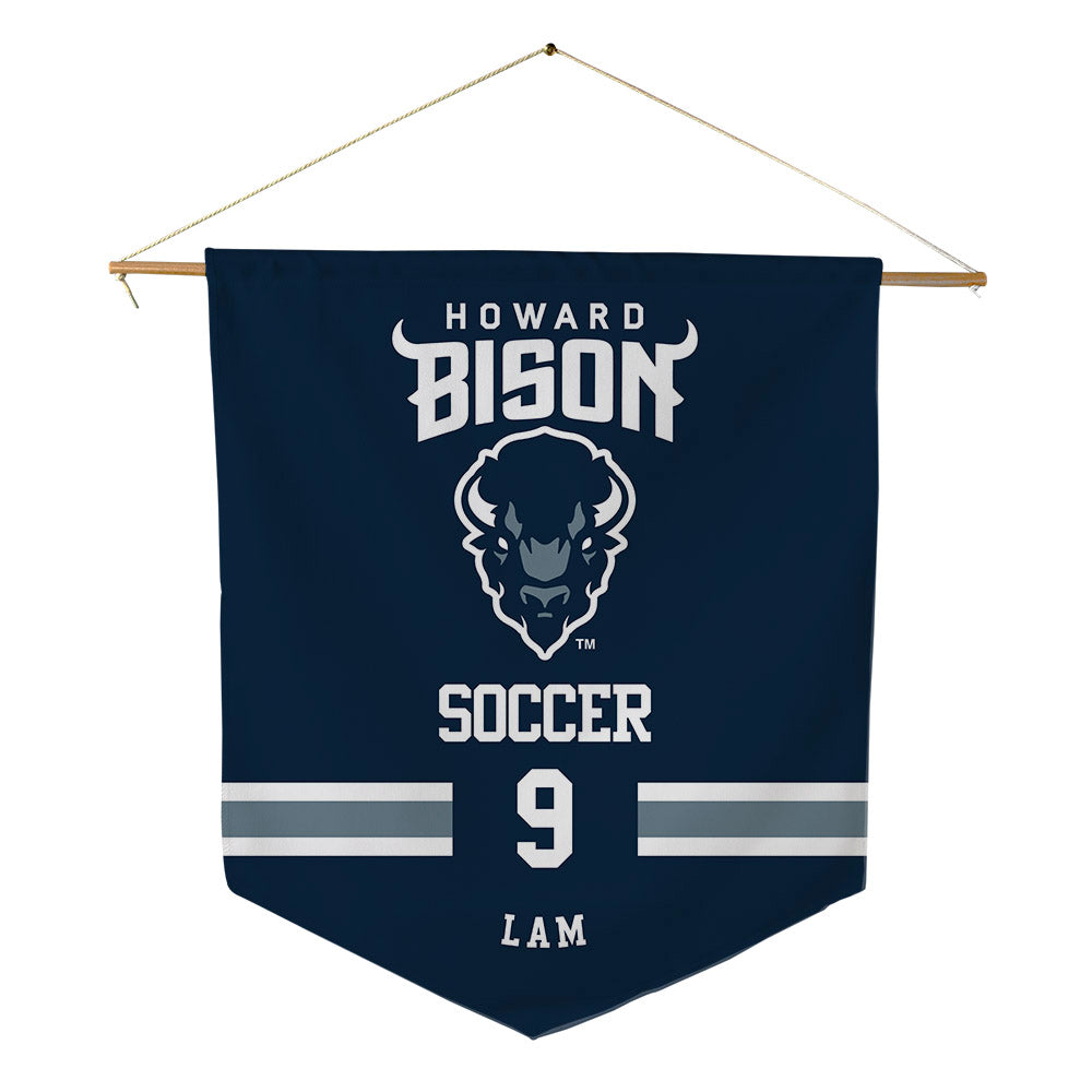 Howard - NCAA Women's Soccer : cheyenne lam - Pennant - 18" x 21"-0