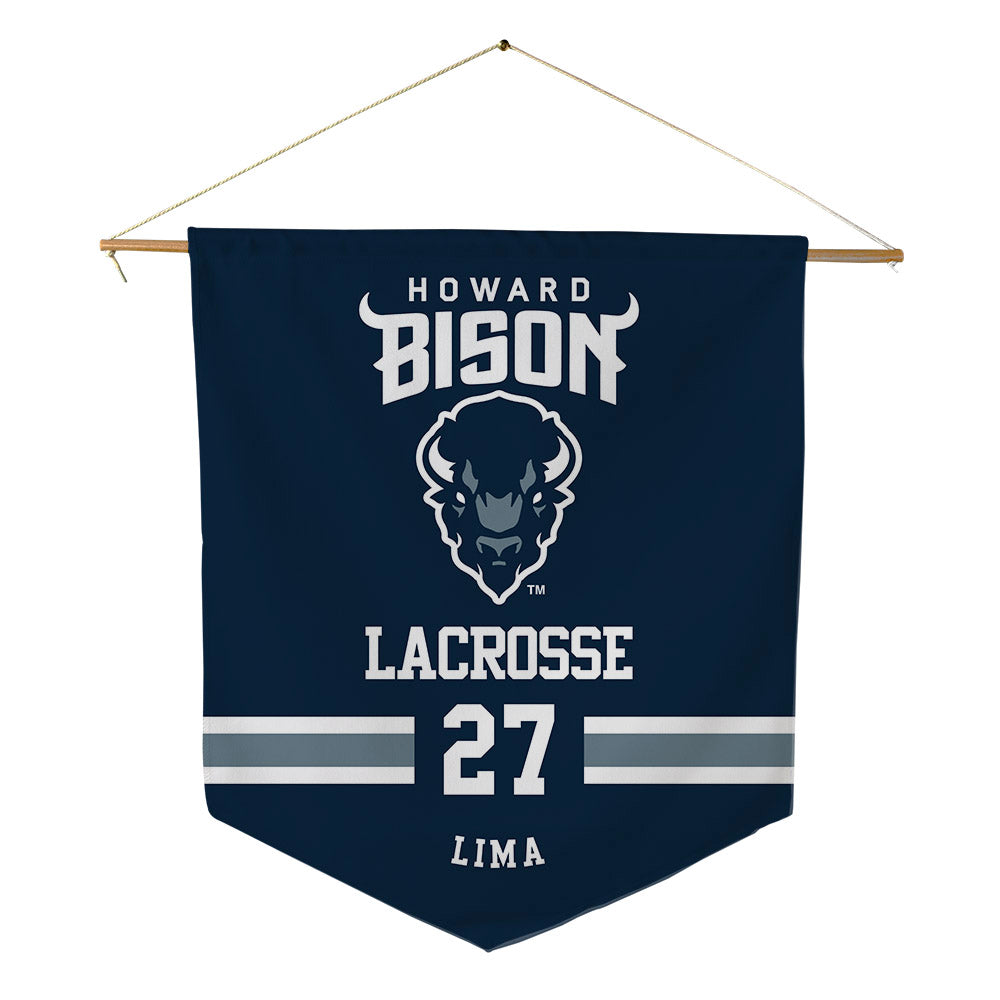 Howard - NCAA Women's Lacrosse : Sophia Lima - Pennant - 18" x 21"-0