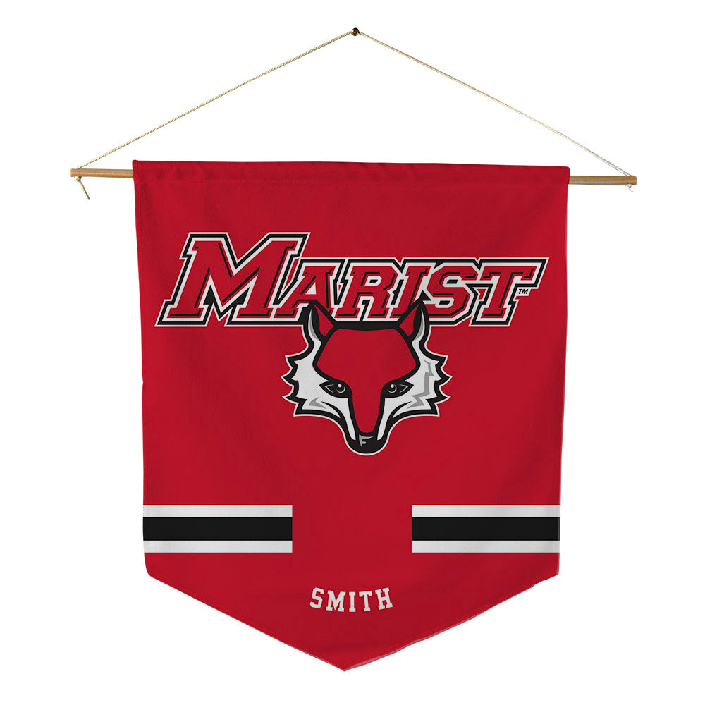 Marist - NCAA Men's Swimming & Diving : Quinn Smith - Pennant - 18" x 21"-0