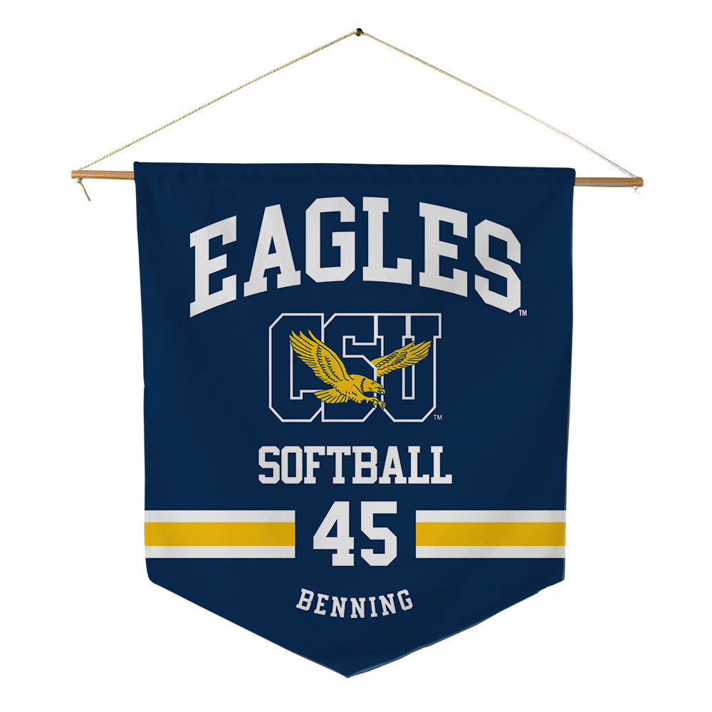 Coppin State - NCAA Softball : JoMhara Benning - Pennant - 18" x 21"-0