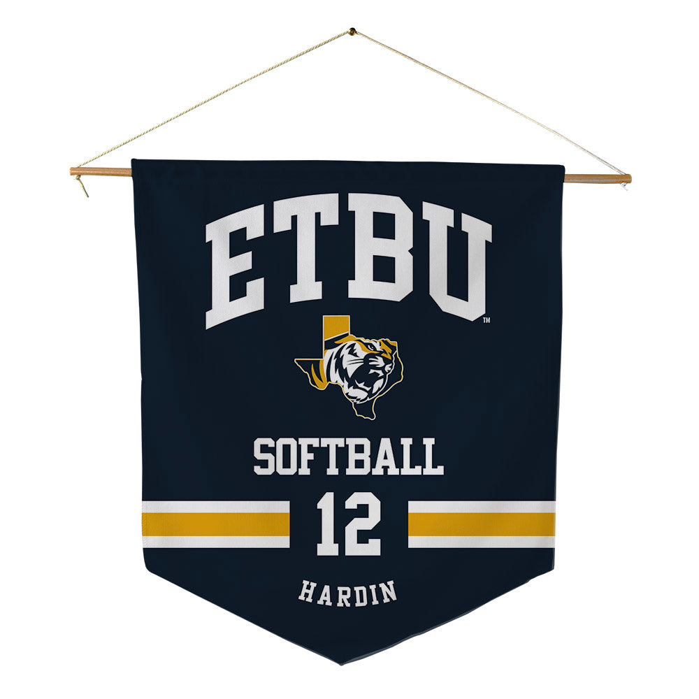 ETBU - NCAA Softball : Mackenzy Hardin - Pennant - 18" x 21"-0