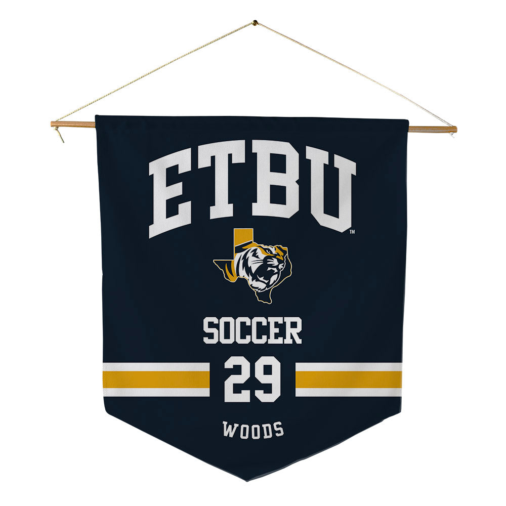 ETBU - NCAA Women's Soccer : Savannah Woods - Pennant - 18" x 21"-0