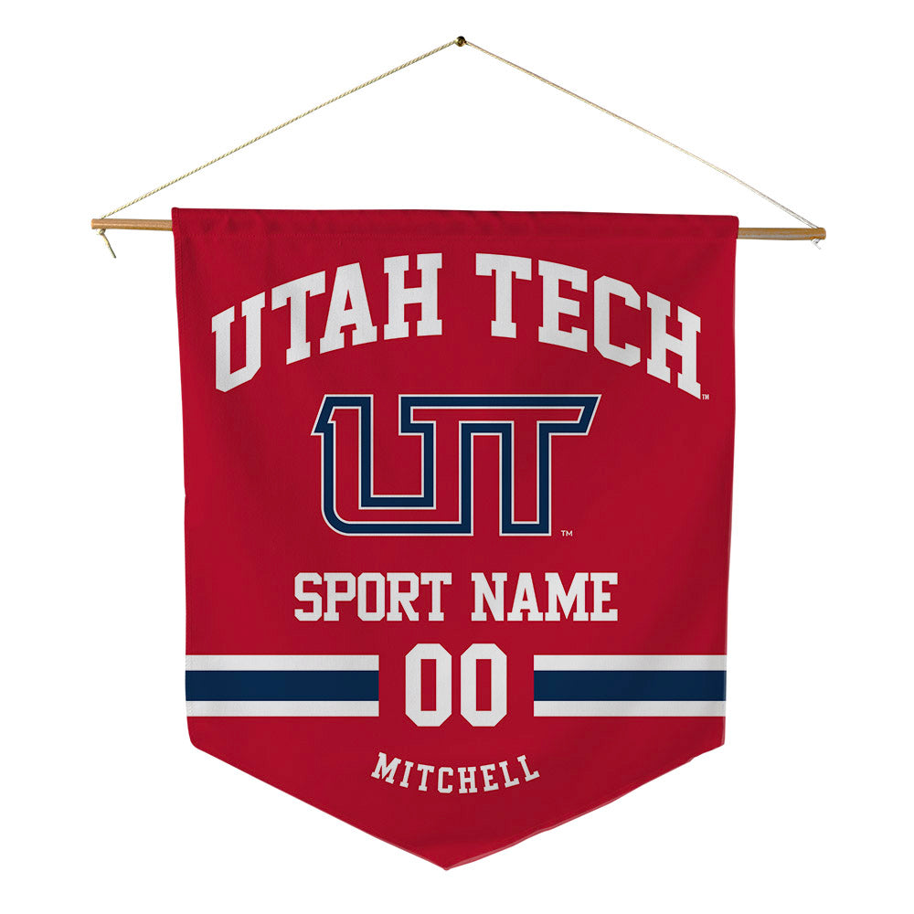 Utah Tech - NCAA Football : Jakheo Mitchell - Pennant - 18" x 21"-0