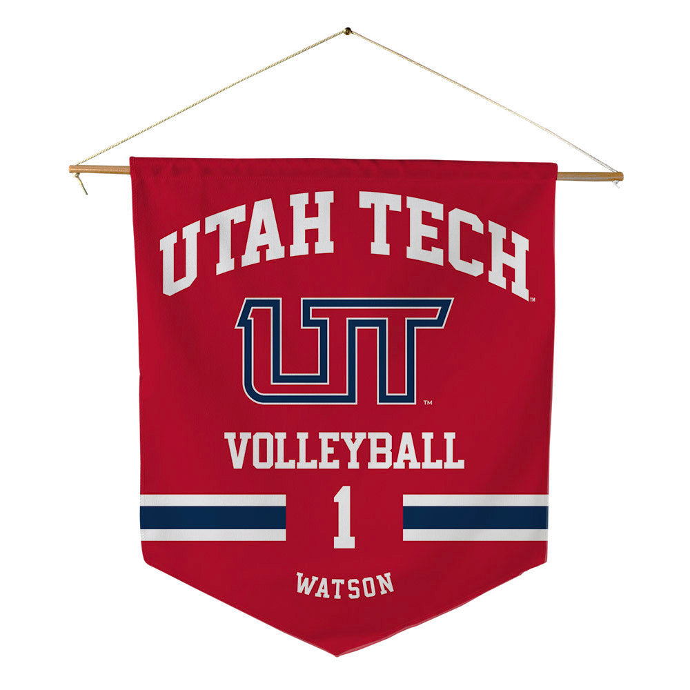Utah Tech - NCAA Women's Volleyball : Kaleinani Watson - Pennant - 18" x 21"-0