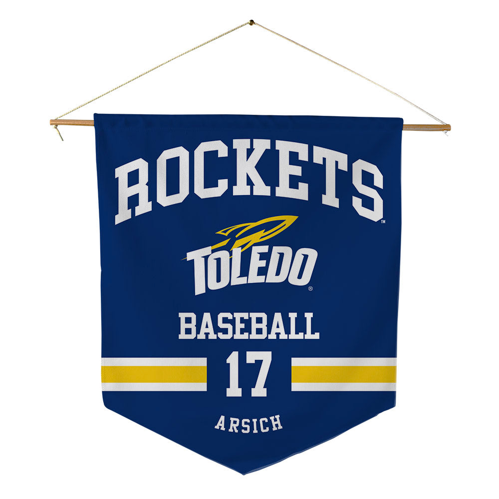 Toledo - NCAA Baseball : Liam Arsich - Pennant - 18" x 21"-0