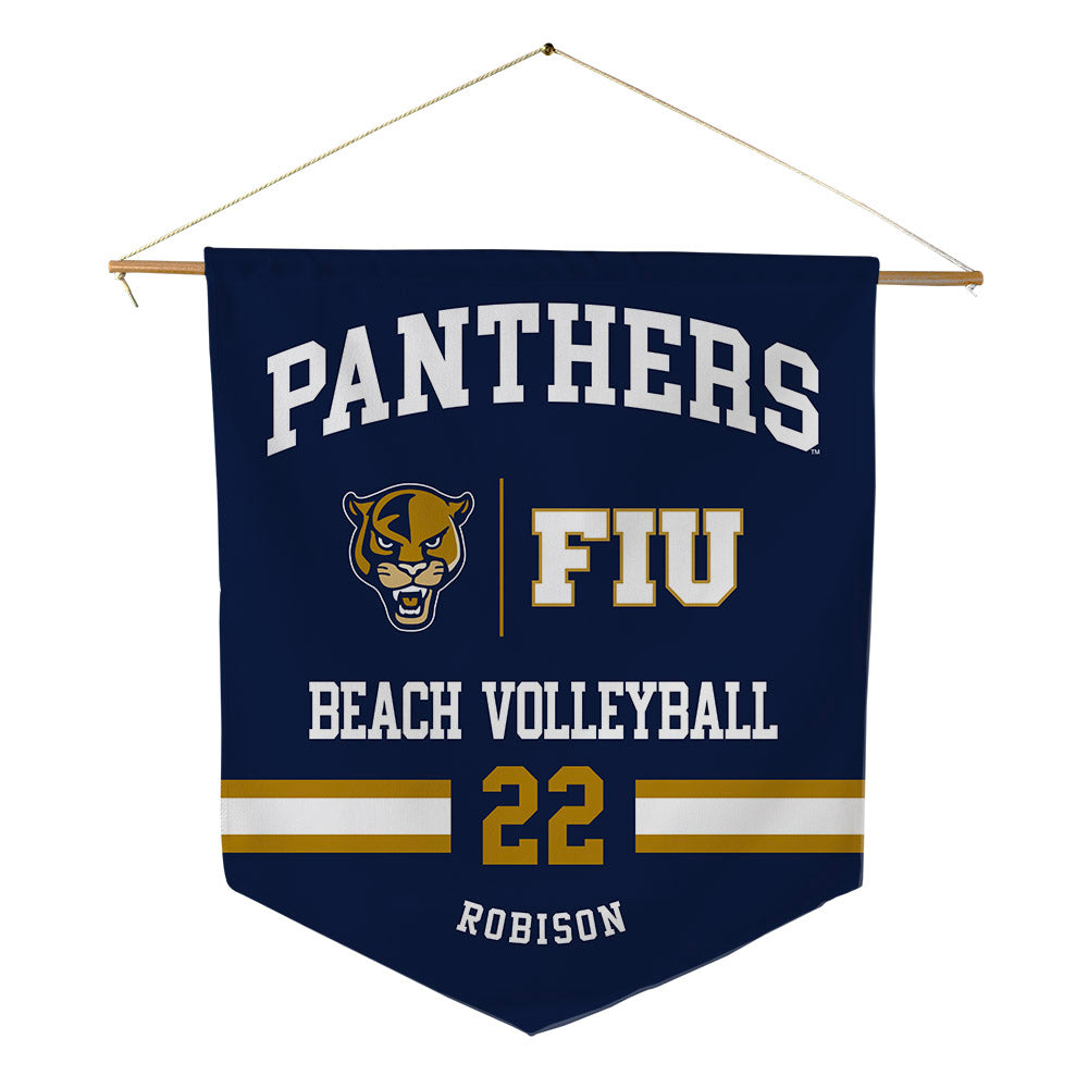 FIU - NCAA Beach Volleyball : Nicole Robison - Pennant - 18" x 21"-0