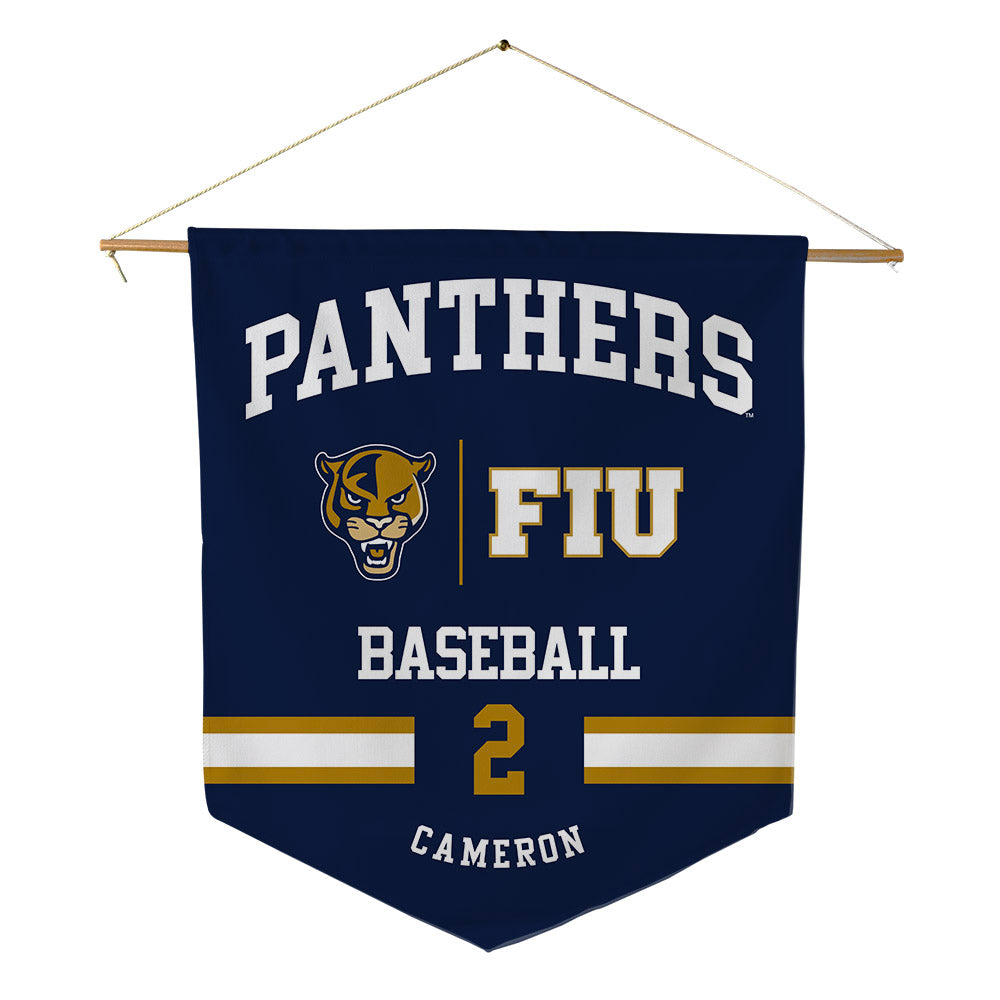 FIU - NCAA Baseball : Tracen Cameron - Pennant - 18" x 21"-0