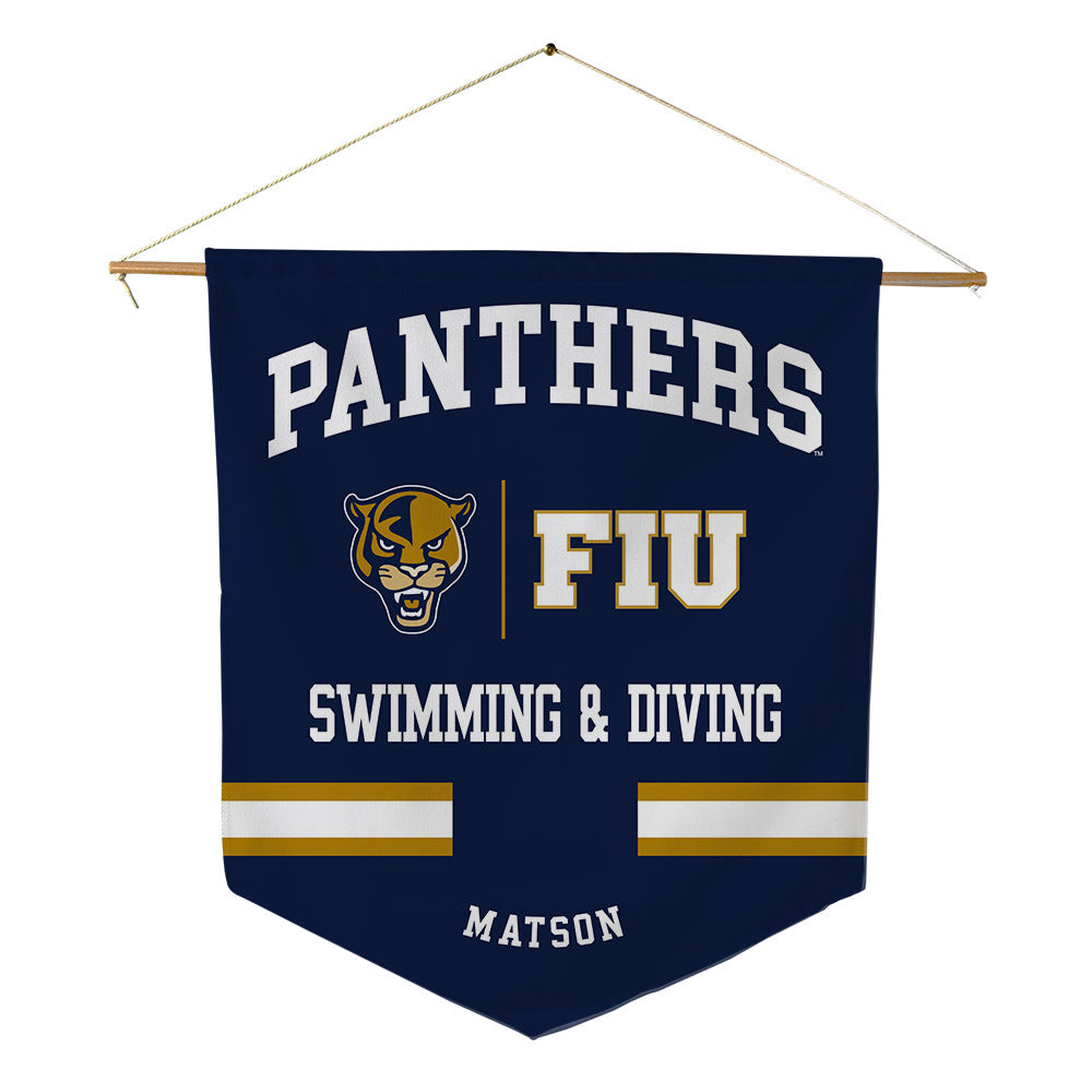 FIU - NCAA Women's Swimming & Diving : Olivia Matson - Pennant - 18" x 21"-0