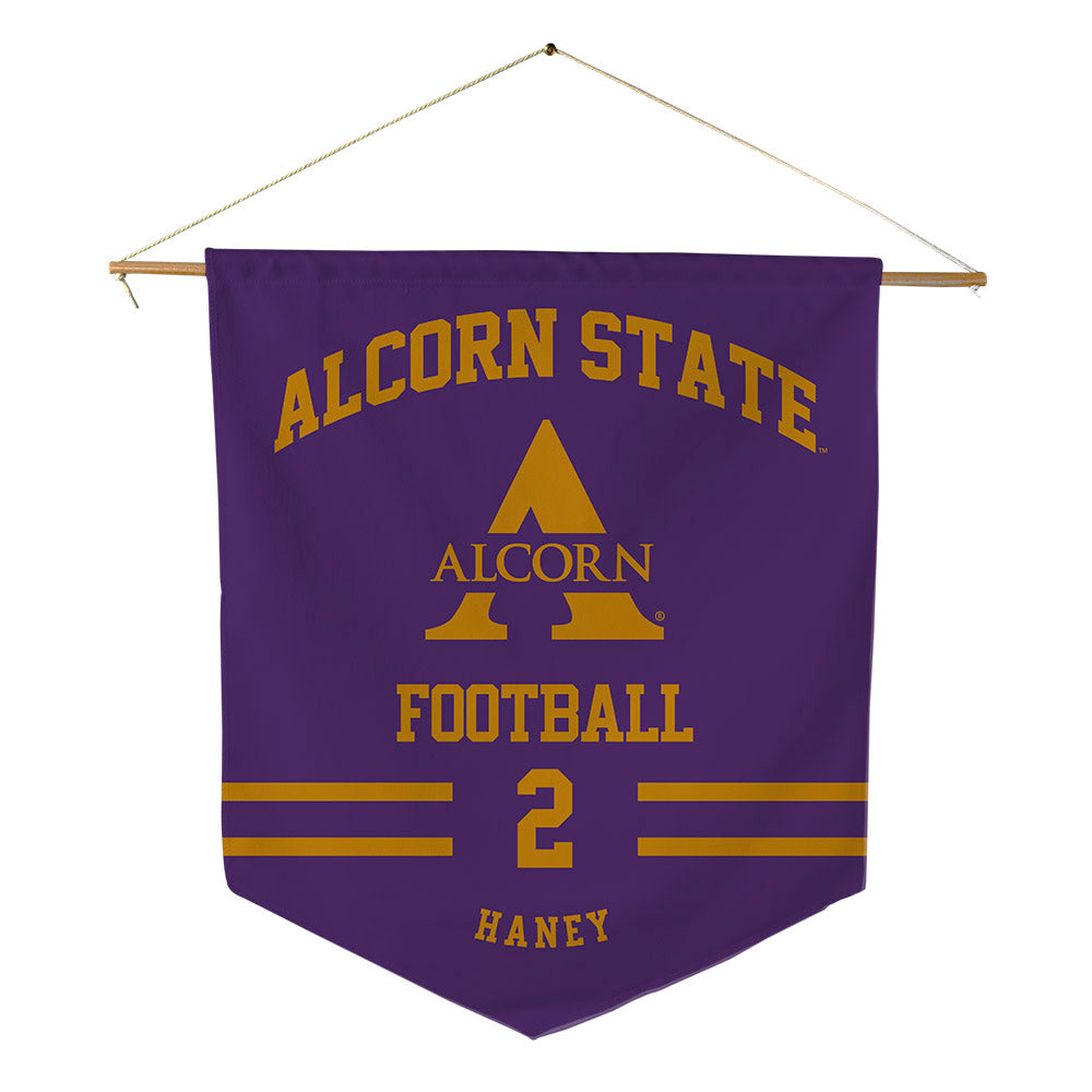 Alcorn - NCAA Football : Tayvion Haney - Pennant - 18" x 21"-0