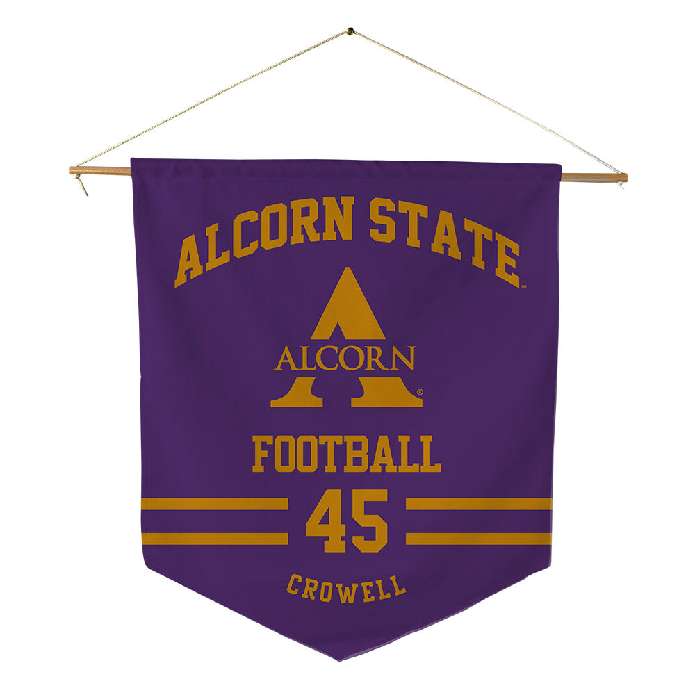 Alcorn - NCAA Football : Dillon Crowell - Pennant - 18" x 21"-0