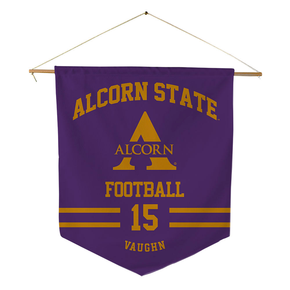 Alcorn - NCAA Football : Xzavier Vaughn - Pennant - 18" x 21"-0